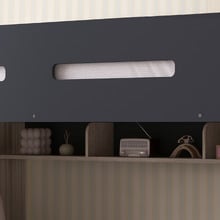 Campbell Single Loft Bed with Shelves
